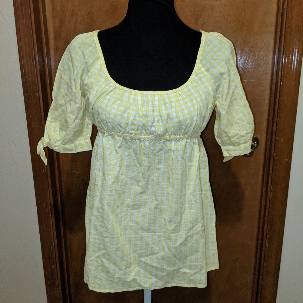 Lilly Pulitzer Gingham Blouse Shirt Top